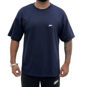 Nirex Down Shoulder Navy Blue T-shirt
